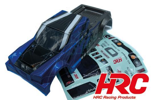 HRC Racing - HRC15-BSC-B - Karrosserie - 1/10 Truck - farbig - Scrapper - BLUE/BLACK (with decals)