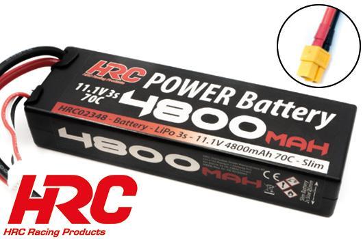 HRC Racing - HRC02348X6 - Battery - LiPo 3S - 11.1V 4800mAh 70C - Hard Case Slim LCG- XT60 138x46x25mm