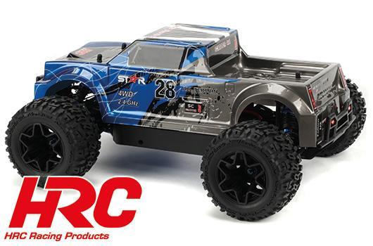 Car - 1/10 XL Electric - 4WD Pickup Truck - RTR - HRC NEOXX - Brushed - Scrapper V2 BLUE/BLACK