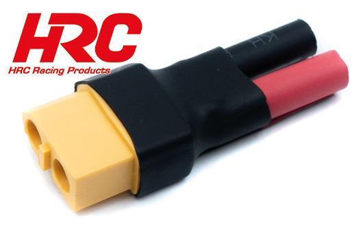 HRC Racing - HRC9131X - Adattatore - compatto - XT60(F) a Bullet Gold 4 mm(F) - Caricabatterie XT60 e cavo di ricarica da 4 mm