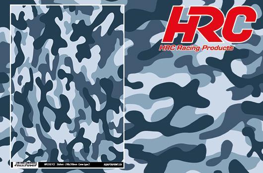 HRC Racing - HRC2021C2 - Autocollants - 200x280mm - Camo type 2