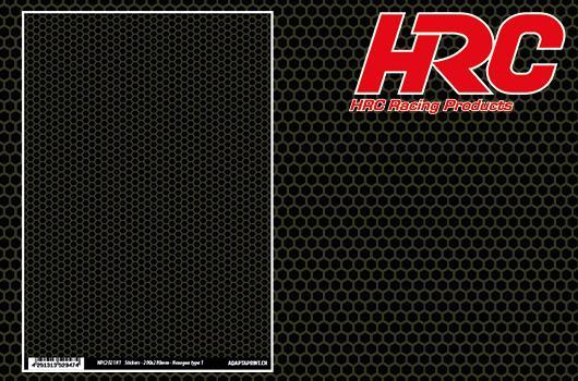 HRC Racing - HRC2021H1 - Autocollants - 200x280mm - Hexagon type 1