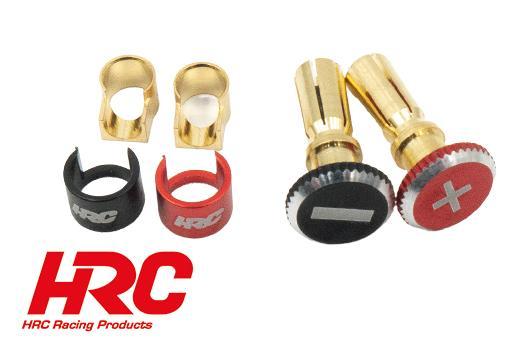 HRC Racing - HRC9005TLS - Connecteur - 5 mm - mâle - LOCK UP Systeme fermeture (1 paire) - doré