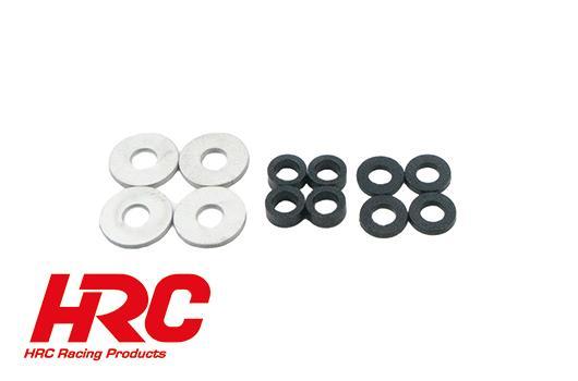 HRC Racing - HRC28328-3 - Spare parts - 1/8 Buggy setup station - Gasket & shims for HRC28328 (1 set)