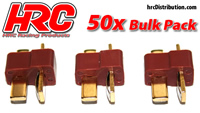 Stecker - Ultra T (Dean's Kompatible) - männchen (50 Stk.) - Gold