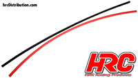 Shrink Tube - 2mm - Red and Black (250mm each)