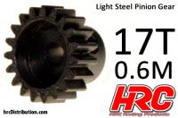 Pinion Gear - 0.6M - Steel - Light - 17T