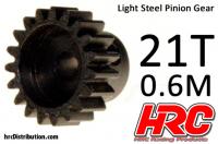 Pinion Gear - 0.6M - Steel - Light - 21T