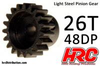 Pinion Gear - 48DP - Steel - Light - 26T