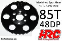 Spur Gear - 48DP - Low Friction Machined Delrin - Xray/AE/TM Style - 85T
