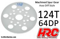 Corona - 64DP - Low Friction Machined Delrin - Diff Style - 124T