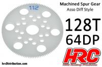 Hauptzahnrad - 64DP - Low Friction Gefräst Delrin - Diff Style - 128Z