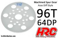 Hauptzahnrad - 64DP - Low Friction Gefräst Delrin - Diff Style -  96Z