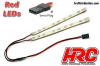 Lichtset - 1/10 TC/Drift - LED - JR Stecker - Unterboden - Rot