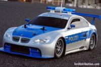 Lichtset - 1/10 TC/Drift - LED - JR Stecker - Polizei Dachleuchten V1 - 6 Blinkenmodus (Blau / Blau)105x30x26mm