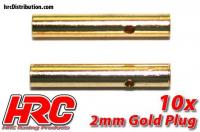 Connector - 2.0mm - Female (10 pcs) - Gold
