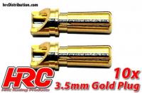 Stecker - 3.5mm - männchen (10 Stk.) - Gold