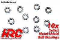 Ball Bearings - metric -  5x 9x3mm (10 pcs)