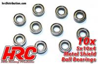 Ball Bearings - metric -  5x10x4mm (10 pcs)