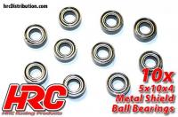 Ball Bearings - metric - 5x10x4mm (10 pcs)