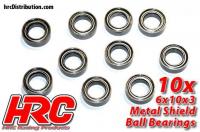 Ball Bearings - metric - 6x10x3mm (10 pcs)