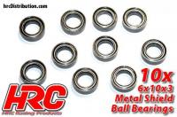 Ball Bearings - metric -  6x10x3mm (10 pcs)