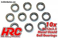 Ball Bearings - metric - 8x12x3.5mm (10 pcs)