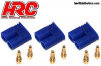 Connector - EC2 - Male (3 pcs) - Gold