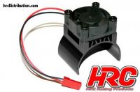 Motorkühlkörper - TOP mit Brushless Ventilator - 5~9 VDC - 540 Motor - Schwarz