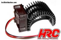 Motorkühlkörper - SIDE mit Brushless Lüfter - 5~9 VDC - 540 Motor - Schwarz