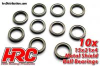 Ball Bearings - metric - 15x21x4mm (10 pcs)