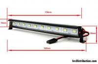 Light Kit - 1/10 or Monster Truck - LED - JR Plug - Multi-LED Roof Bar Light Block - 10 LEDs