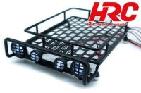Body Parts - 1/10 Accessory - Scale -Large Crawler Luggage  17x11x4 - with Light LEDs - Black