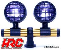 Lichtset - 1/10 oder Monster Truck - LED - JR Stecker - Dachleuchten Stange - Typ A Kurz