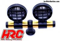 Lichtset - 1/10 oder Monster Truck - LED - JR Stecker - Dachleuchten Stange - Typ A Kurz