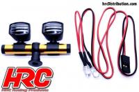 Set di illuminazione - 1/10 or Monster Truck - LED - JR Connetore - Barra di tetto - tipo B Piccolo