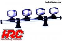 Lichtset - 1/10 oder Monster Truck - LED - JR Stecker - Dachleuchten Stange - Typ B Lang