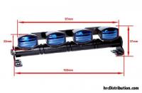 Light Kit - 1/10 or Monster Truck - LED - JR Plug - Roof Light Bar - Type A Blue