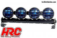 Light Kit - 1/10 or Monster Truck - LED - JR Plug - Roof Light Bar - Type B Blue