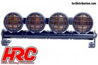 Set di illuminazione - 1/10 or Monster Truck - LED - JR Connetore - Barra di tetto - tipo B Giallo