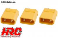 Connector - XT30 - Male (3 pcs) - Gold