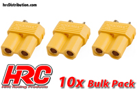 Stecker - XT30 - weibchen (10 Stk.) - Gold