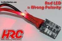Charge & Drive Lead - 5mm Plug to TRX & Balancer Battery Plug with Polarity Check LED - Gold