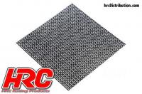 Karosserieteile - 1/10 Zubehör - Scale - Rostfreier Stahl - modifiziert Gitter von Luftzufuhr - 100x100mm - Diamond Open - Schwarz