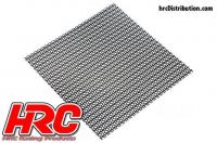 Body Parts - 1/10 Accessory - Scale - Stainless Steel - Modified Air Intake Mesh - 100x100mm - Hexagon - Black