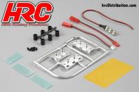 Lichtset - 1/10 TC/Drift - Scale - LED - Nummerplate mit LED Unit Set