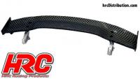Body Parts - 1/10 Accessory - Scale - Touring / Drift Rear Wing - Carbon Finish - Type F