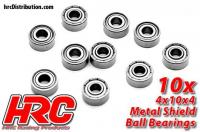Ball Bearings - metric -  4x10x4mm (10 pcs)