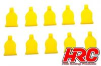 Grip pour clips de carrosseries - pour clips 1/10 - Jaune (10 pces)