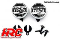 Set d'éclairage - 1/10 ou Monster Truck - LED - Hella Cover - 2x (sans LED)